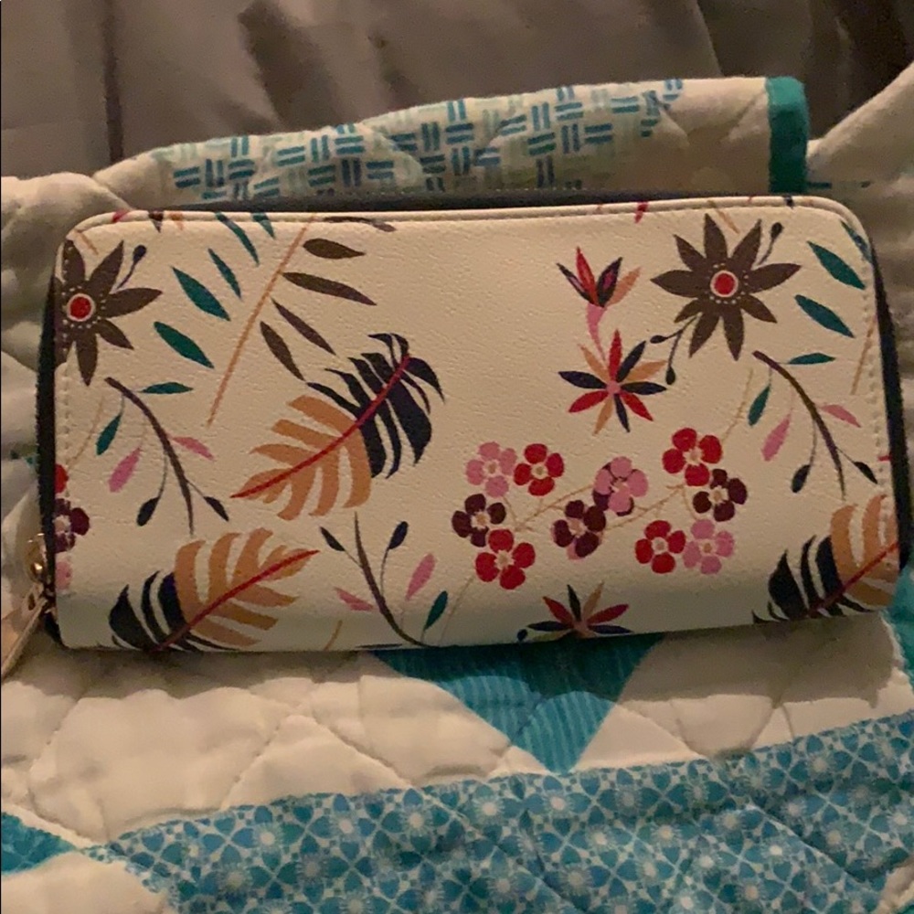 A New Day Floral Wallet Double Sided ZIP